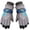 Grey, variant on 2026 New Children's Winter Skiing Five Finger Gloves Dinosaur Print Warm Cold Cotton Gloves