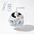 thumbnail image 3 of Dalxymotic Portable Solar Camping Fan Light, Outdoor Camping Solar Fan Light, Portable Solar Charging Fan with Remote, Outdoor Camping Fan for Home, Shop, Tent, Patio, Yard, 3 of 7