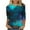Multicolor, variant on TKLPEHG 3/4 Sleeve Tops for Women Crew Neck Three-quarter Sleeve Tshirt Cute Comfy Fashion Casual Loose Summer Star Print Graphic Tee Outfits (Multicolor,L)
