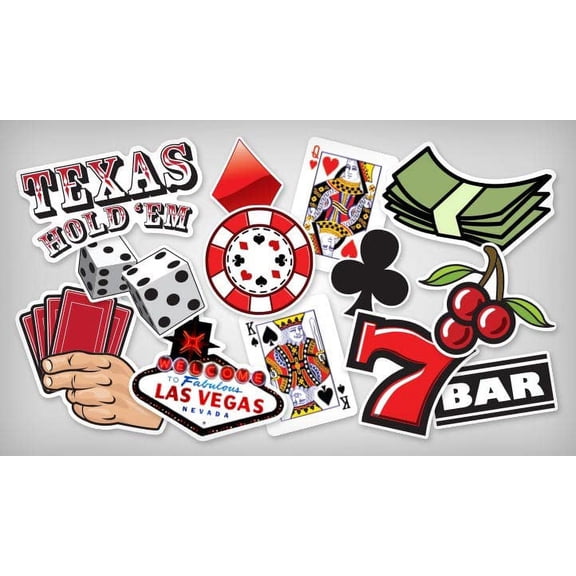 Texas Hold'em Poke Edible Cake topper  fits 1/4 Sheet cake or larger