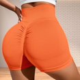 thumbnail image 4 of Womens High Waisted Butt Lifting Athletic Shorts Seamless Ruched Back Smoothing Exercise Short Legging for Women, 4 of 4