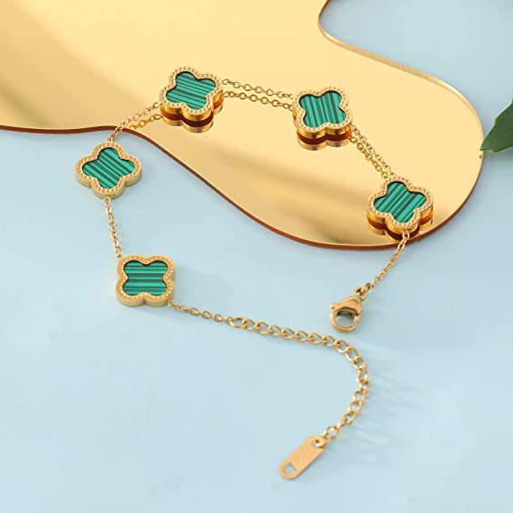 CH Link Bracelets for Women Girls Trendy Bracelet Cute Plated 18K