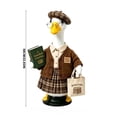 thumbnail image 5 of Aurorax Back to Class School Porch Goose Outfits 23" Holiday,Goose Clothes for Cement Goose Porch Goose 17/19 inch,All the Season Teacher 23" Porch Goose Clothing Accessories for Garden Lawn Yard, 5 of 8
