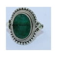 thumbnail image 4 of Silver Gift Ring, Emerald Solid 925 Sterling Silver Ring, 4 of 5
