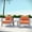 Silver Orange, variant on Modway Shore 3 Piece Outdoor Patio Aluminum Set in Silver Beige
