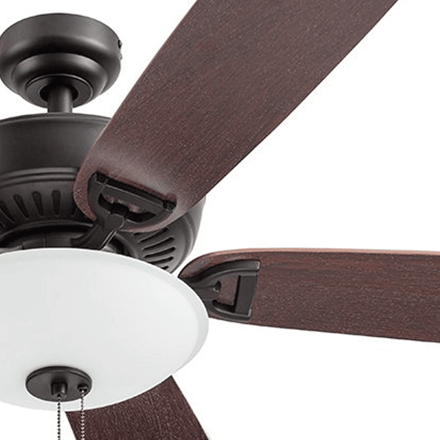 Prominence Home Montlake 52'' Bronze Ceiling Fan Bowl Light Kit with Pull Chains Reversible Airflow