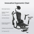 thumbnail image 4 of Sihoo Doro-C300 Ergonomic Chair, 3D Armrests  Swivel Chair, Adaptive Lumbar Support Office Chair, Ergonomic Desk Chairs for Adults, Comfort Home Office Chair, Black (Set of 1)), 4 of 12
