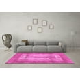 thumbnail image 3 of Ahgly Company Indoor Square Abstract Purple Modern Area Rugs, 3' Square, 3 of 4