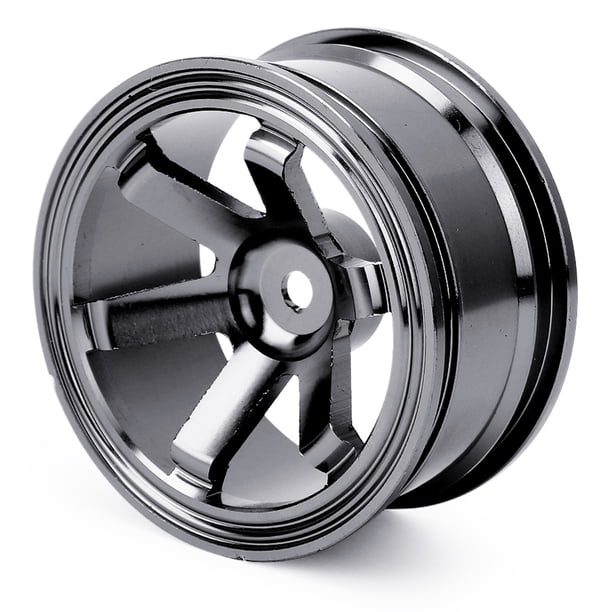 BUJE DE RUDAS DE COCHE RC, Accesorios RC 4 Piezas Buje de Rueda de Aleación de Aluminio Bujes de Rueda de Vehículo RC Confiables para Coche Universal 1/10 Drift de Plana