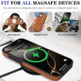 thumbnail image 3 of ELEHOLD Wallet Case for iPhone 16, Shockproof Magnetic Leather Case with Card Holders & Stand,Brown, 3 of 10