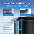thumbnail image 4 of XL Ice Bath Tub for Cold Plunge, 120 Gal Ice Plunge Tub with Insulated Lid, Step Stool, Portable Inflatable Ice Pod Plunge Barrel, Easy Chiller Connection, Cold Therapy Indoor Outdoor, 4 of 8