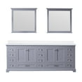 thumbnail image 2 of Tybee 84 in W x 22 in D Dark Grey Double Bath Vanity, White Quartz Top and 34 in Mirrors, 2 of 9