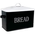 thumbnail image 1 of Metal Bread Box For Kitchen Countertop Black Bread Box with lid for Homemade Bread Farmhouse Style Bread Bin-Kitchen Food Bread Storage Container, 1 of 7