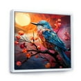 thumbnail image 2 of Designart "Avian Abstract Sky Geometry" Animals Bird Floater Framed Canvas Prints, 2 of 5