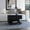 Black, variant on Rectangular Lift Top Coffee Table In Dark Brown With Shelf And Smart Lock Feature - Locking Mechanism