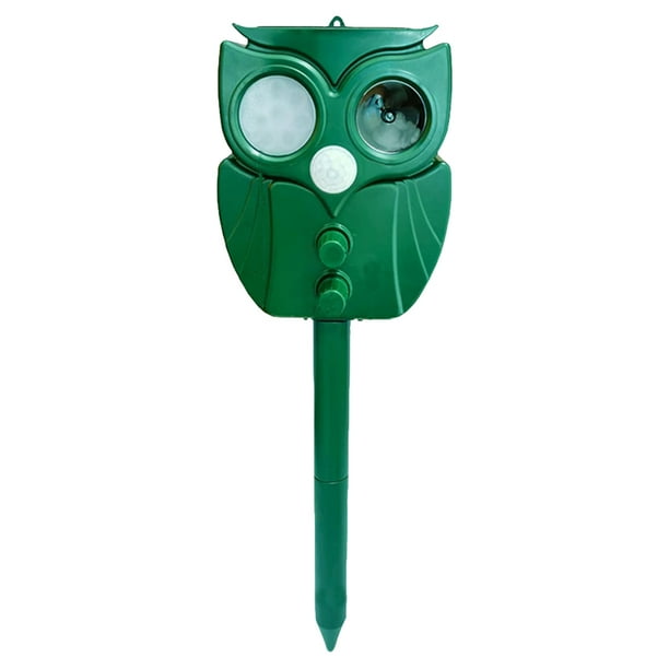 Solar Powe Repelente Gatos Ultrasónico IP44 Impermeable Con LED Sensor para Pájaros Rojo