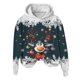 thumbnail image 4 of WILLBEST Sudadera Deportiva para Mujer, Estilo Casual, con Estampado Navideño de Ciervos con Cabeza Grande y Copos de Nieve, Cuello Redondo, Manga Larga y Capucha Ligera Grande, 4 of 4