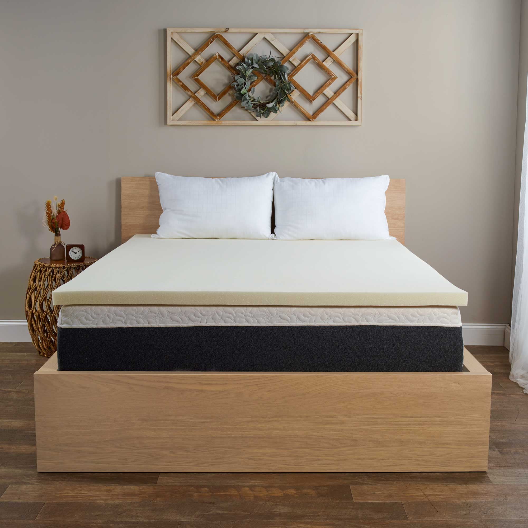 Isotonic Memory Foam Mattress Topper Twin 2 inch Isotonic Walmart