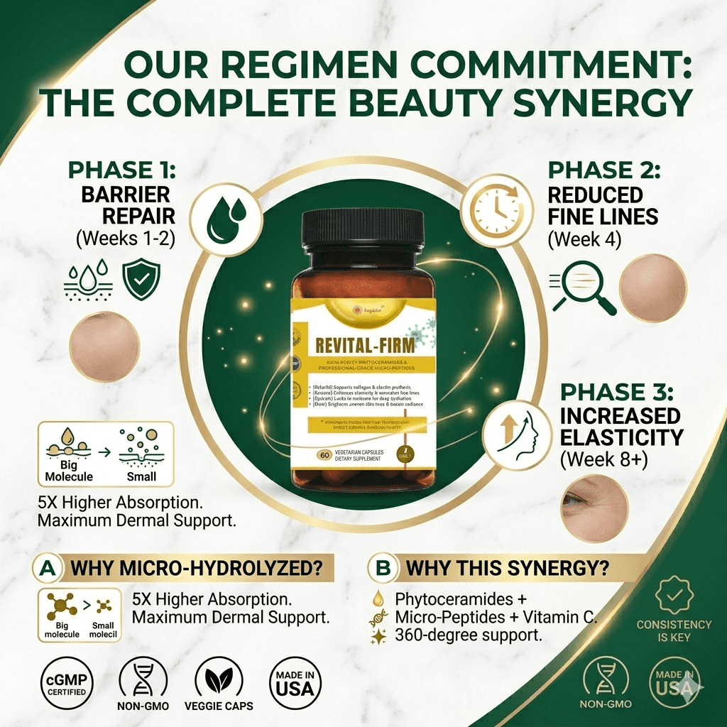 Aegabe Phytoceramides & Collagen Peptides Formula，Supports Skin Repair, Hydration, Firmness & Radiance, Reduces Fine Lines - 60 Day Supply