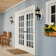 thumbnail image 7 of Kichler Barrie 21.75" 1 Light Black Outdoor Wall Sconce with Clear Beveled Glass, 7 of 7