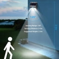 thumbnail image 3 of Lámpara solar para exterior, luz solar LED con sensor de movimiento, para decoración de paredes de jardín, iluminación solar inalámbrica, resistente al agua IP65, 5 piezas, 3 of 5