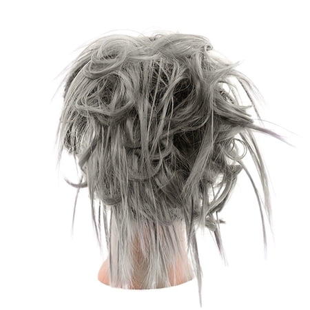 Fluffy Curly Bun Wig for Women - Stylish Messy Flower Bud Design for Parties and Everyday Wear