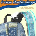 thumbnail image 5 of Pioneer Flower Floral Print Pattern 17" School Backpacks for Teens,Waterproof Oxford Fabric,S-Shape Padded Straps for School,Travel,Hiking,Camping, 5 of 5