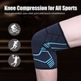 thumbnail image 2 of LotFancy 1 Pair Knee Compression Sleeve Brace for Men & Women, Blue, 2 of 9