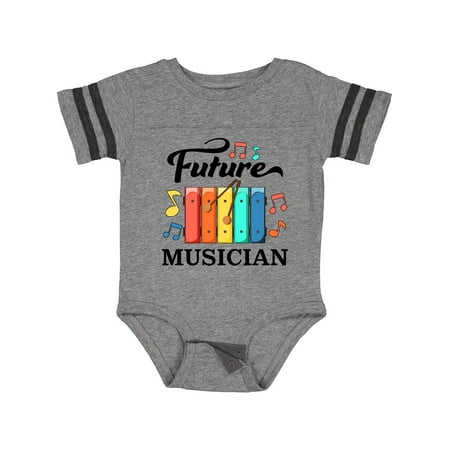 

Inktastic Future Musician- Xylophone Music Gift Baby Boy or Baby Girl Bodysuit