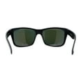 thumbnail image 4 of Kush Color Mirror Classic Sport Horn Rim Rectangle Matte Black Sunglasses Red Logo Orange Mirror, 4 of 4