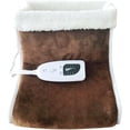 thumbnail image 2 of Electric foot warmer for under-desk use, fast heating, 6 temperature settings, 4 timers, brown, 2 of 5