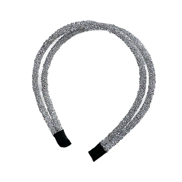 Hair Accessories Thin-Brimmed Simple Headband Fashion Styling Tools Clothes Matching Accessory Personality Shower Hairband Use Silver White Color