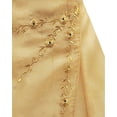 thumbnail image 4 of Flower Girl Dress Embroidered A-Line Organza Long Dress Gold 14 HC1732, 4 of 5