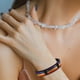 thumbnail image 3 of EeaseMX 1 pulsera colorida con cadena de mano creativa para mujer, pulsera arcoíris creativa., 3 of 7