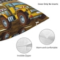 thumbnail image 3 of Pofeuu Different Construction Site Vehicles Print Double-sided plush pillowcase Square Throw Pillow Covers Pillows Cover for Living Room Bedroom Sofa Couch Cushion Cover（No pillow core）-20"x20", 3 of 7