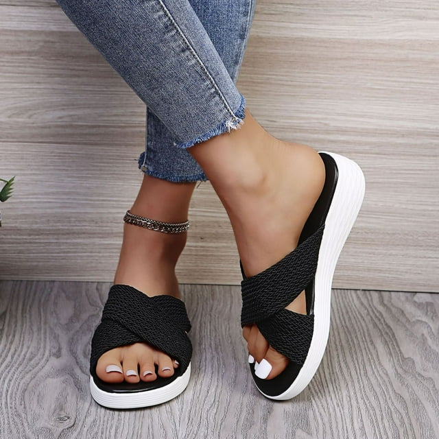 LSLJS Chaussures Décontractées Confortables pour Femmes, Sandales de Plage d'Été, Sandales de Plage, Pantoufles pour Femmes