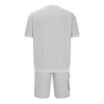 thumbnail image 5 of Antinious Going Out Outfits for Men,Summer Outfits for Men,Track Suits for Men Set Short Sleeved Pocket Round Neck Solid Casual Outfits,Gray,XXL, 5 of 5