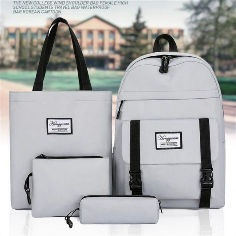 4Pcs Laptop Backpacks Student School Bags for Teenage Girls