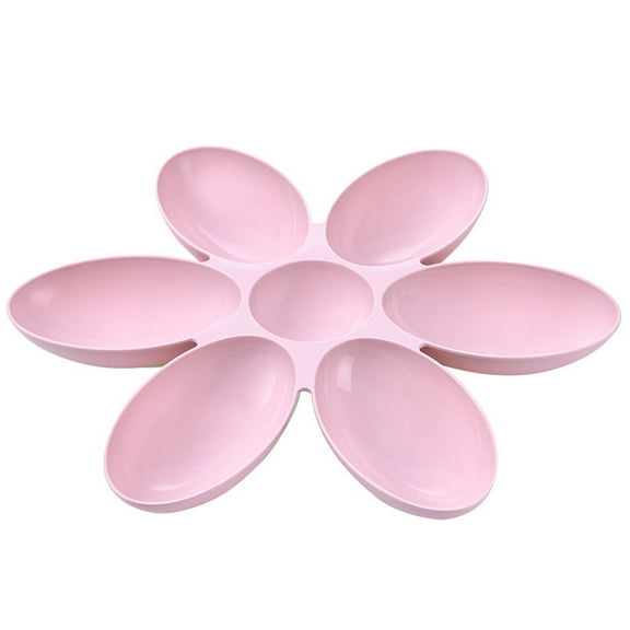 Creative Cat Food Utensils Petal Multi-cell Kitten Bowl PP Pet Feeder Supply