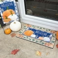 thumbnail image 4 of Plaid Pumpkins Garden Linen Flag, 4 of 4