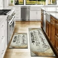 thumbnail image 5 of Farmhouse Kitchen Rugs Set of 2 Anti Fatigue 0.4 Inch Thick Grateful Blessed Rustic Wood Kitchen Mats Kitchen Rug Waterproof Comfort Standing Non-Skid Floor Mat Decor 17.3 x 28+17.3 x 47 Inches, 5 of 6