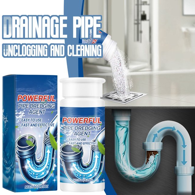 Price Slashed! 150ml Pipe Dredging Agent,Pipe Unblocking Cleaner, Powerful Drainage Unblocking Cleaner,Powerful Pipe Dredging Agent for a Limited Period