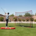 thumbnail image 3 of Sweetcrispy 10x7 FT Golf Practice Net with Target, Driving Range Net for Indoor and Outdoor Use, Red, 3 of 11