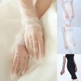 thumbnail image 2 of 70cm Ultra Thin Gloves Tulle Elbow Gloves Dress Gloves For Halloween Costume, 2 of 5
