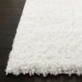 thumbnail image 4 of SAFAVIEH August Carlene Solid Plush Shag Area Rug, White, 6'7" x 6'7" Square, 4 of 8