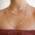 thumbnail image 2 of Gold Plated Layered Necklaces for Women Dainty Stacked Necklace Layering Choker Fashion Jewelry Gift, 2 of 6