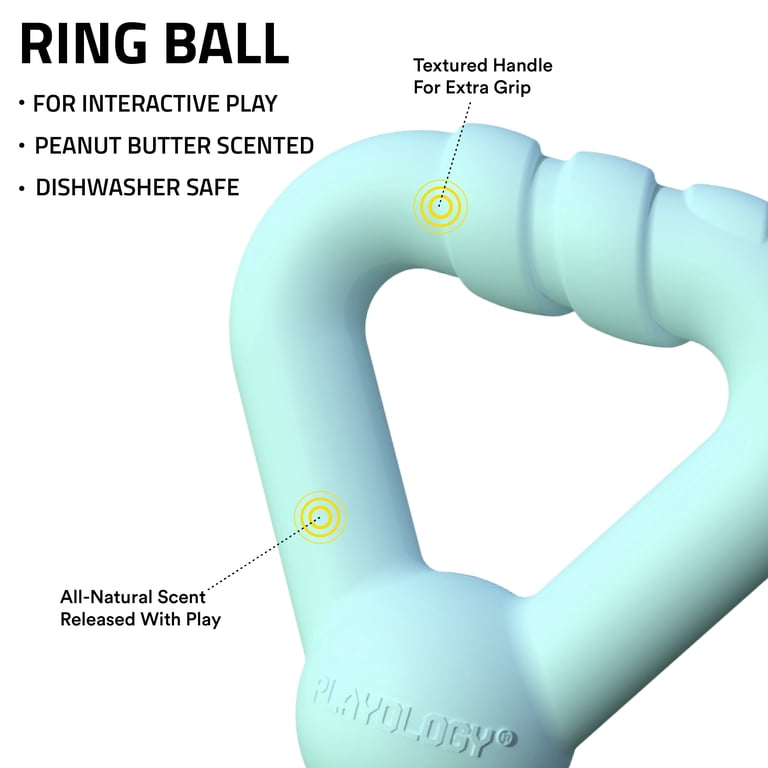 Playology Medium Ring Ball, Peanut Butter Scented photo 2
