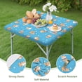 thumbnail image 4 of Cute Shiba Inu Square Fitted Tablecloth with Elastic Edge,Square Table Cover,Washable Elastic Table Cover for Home Kitchen Party Decor 36"x36", 4 of 6