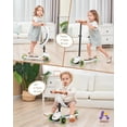 thumbnail image 2 of Scooter / Triciclo Evolutivo 5 en 1  de Equilibrio para Niños, Patinete Multifuncional Convertible con Asiento Desmontable, Guía y Luz LED, Color Blanco, 2 of 5