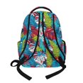 thumbnail image 3 of Whosucclay Tropical Leaf Print Kids School Bag Backpack with Large Capacity Lightweight Bookbag, with Front Pocket 17 Inch Satchel for Weekend Camping, 3 of 8